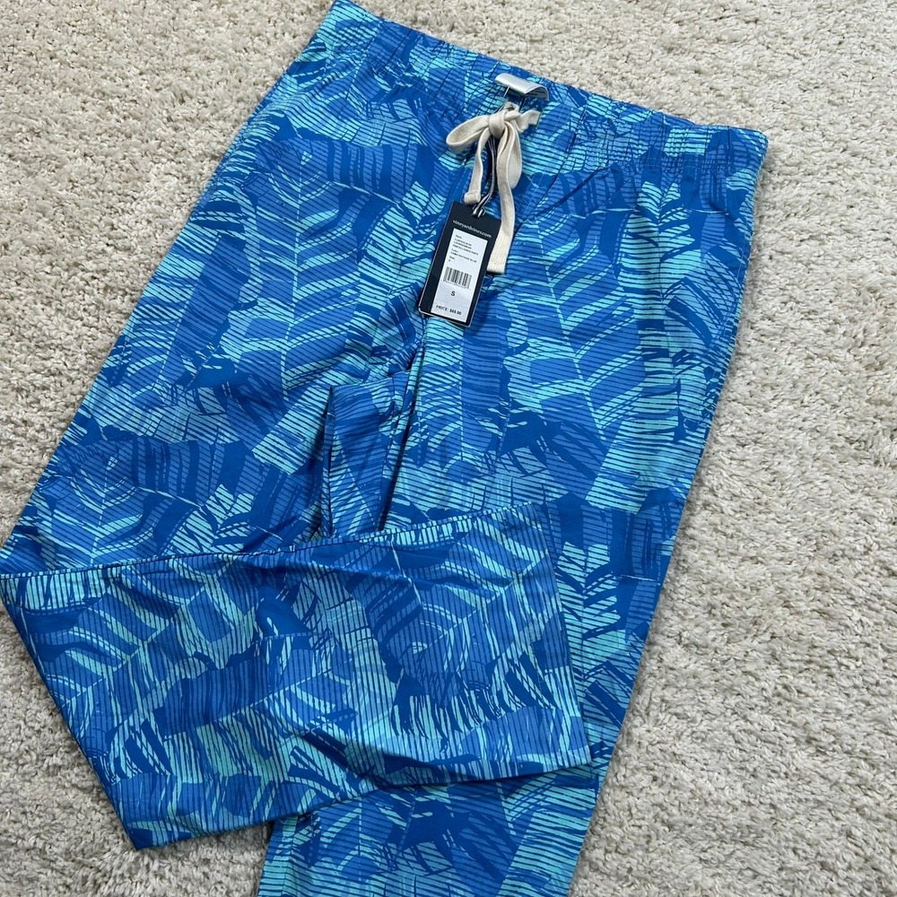 Vineyard Vines Lounge Pants Small Blue Camo Bayside Blue Printed 30" Inseam New